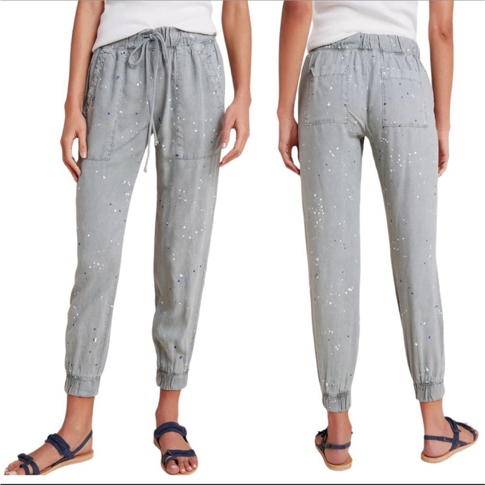 Anthropologie splatter paint pants